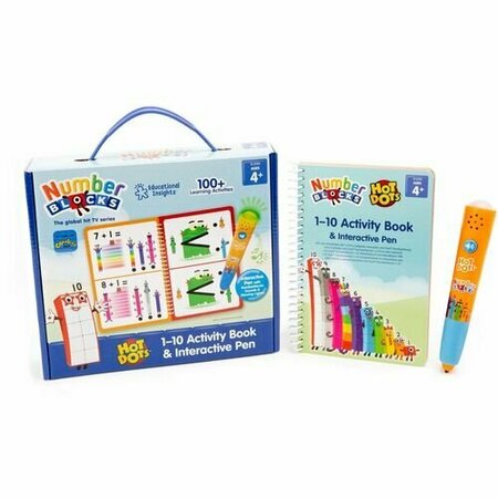 LEARNING RESOURCES Interactive Pen, Math, Hot Dots, Numberblocks, 60Pgs, No. 1-10 LRN2550